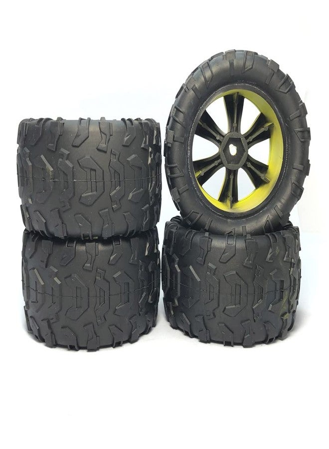 KingVal Replacement 2PCS Left + 2PCS Right Tire Tyre Wheel RC Parts Compatible with WLtoys 144002 RC Car - Image 5